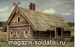 Сборная модель из картона «Кутузовская изба в Филях». Умбум (292) (292)