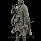 Сборная миниатюра из смолы Капрал гренадерских рот Валлиса 75 mm (1:24) Medieval Forge Miniatures (C-75-130) (C-75-130)