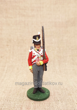 Пехотинец 44-го полка. Британия, 1815 г.,54мм