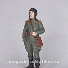 Миниатюра в росписи Гвардии майор, командир танкового батальона, 1945 год. СССР, 1:32, Сибирский партизан (СП146) (СП146)
