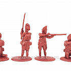 Солдатики из пластика LOD005 1/2 набора Британские гренадеры, 8 фигур, цвет бордовый 1:32, LOD Enterprises