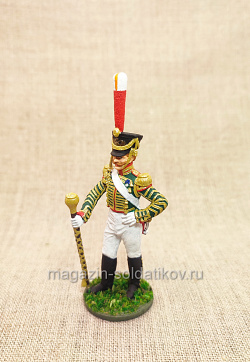 Тамбурмажор Лейб-гвардии Измайловского полка. Россия, 1814-1815 гг., 54мм (QF0166) (QF0166)