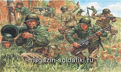 Солдатики из пластика ИТ Набор солдатиков «Американская пехота (ВМВ)» (1/72) Italeri