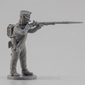 Сборная миниатюра из смолы Егерь, стреляющий 28 мм, Аванпост - фото