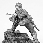 Миниатюра из олова 413 РТ Немецкий пехотинец №2, 54 мм, Ратник