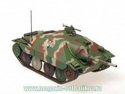Масштабная модель в сборе и окраске Танк Hetzer (MID PROD) 2. Hungarian PD, Balaton, rch 1945, Panzerstahl (88034) (88034)