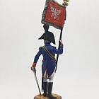 Миниатюра из олова Офицер-орлоносец 6-го пехотного полка, 1810-14, Польша, 54 мм, Студия Большой полк (БП0498.12.14.54) (БП0498.12.14.54)