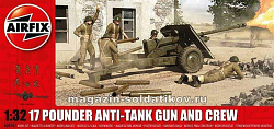 Сборная модель из пластика А Пушка 17 Pdr Anti-Tank Gun (1/32) Airfix