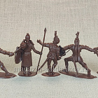 Солдатики из пластика Рыцари, набор из 6 фигур, 65 мм АРК моделс