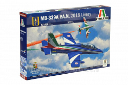 Сборная модель из пластика ИТ Учебно-боевой самолет MB.339A в ливрее P.A.N. 2018 (1:72) Italeri