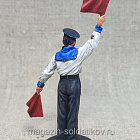 Миниатюра из олова Краснофлотец-сигнальщик, 54 мм, Студия Большой полк (ИЛ2374.14.01.54) (ИЛ2374.14.01.54)