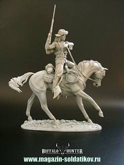 Сборная миниатюра из смолы Buffalo Hunter, 75 мм, AuthorSculpt