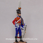 Миниатюра в росписи Обер-офицер гусарского полка. Россия, 1809-11 гг., 1:32, Сибирский партизан (СП171) (СП171)
