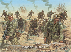 Солдатики из пластика ИТ Набор солдатиков «Немецкая пехота Африканского корпуса» (1/72) Italeri