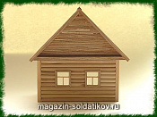 Сборная модель из дерева Русская изба №1 (1/35) Бастион35 - фото