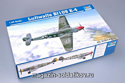 Сборная модель из пластика Самолет Мессершмитт Bf - 109 K - 4 1:24 Трумпетер