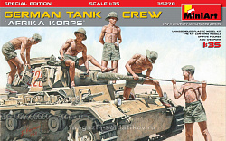 Сборная модель из пластика Немецкий танковый экипаж “Корпус Африки” Специальное издание MiniArt (1/35)