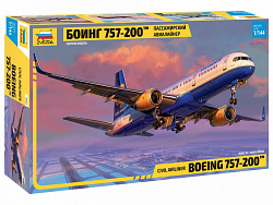 Сборная модель из пластика Пассажирский авиалайнер Боинг 757-200™, (1/144) Звезда