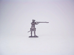 Солдатики из металла Шведский мушкетер, стреляющий стоя, Магазин Солдатики (Prince August)
