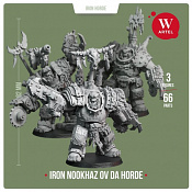 Сборные фигуры из смолы Iron Nooknaz ov da Horde, 28 мм, Артель авторской миниатюры «W» - фото