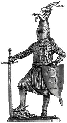 Миниатюра из металла 223. Германский рыцарь, XIII в. EK Castings