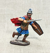 Миниатюра из олова Галльский вождь, 54 мм - фото