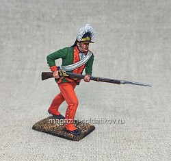Миниатюра в росписи Русский мушкетер в штыковой атаке, 54 мм, Студия Большой полк (ИЛ2370.11.01.54) (ИЛ2370.11.01.54)