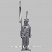 Сборная миниатюра из смолы Подпрапорщик гренадёрского полка 1808-1812 гг, 28 мм, Аванпост - фото