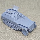 Колесно-гусеничный бронетранспортер Sd.Kfz.250 с зениткой 1/56 3Д Корнукопия (552-028) (552-028)
