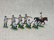 Солдатики из пластика в росписи Австрийские мушкетеры - набор 10 шт., Семилетняя война, Revell - фото