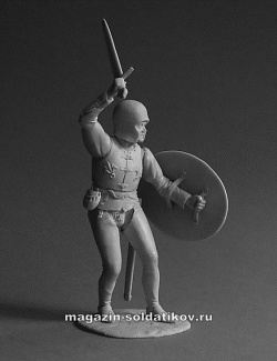 Сборная фигура из смолы Итальянский пехотинец, 1450-1500, 54 мм, Chronos miniatures