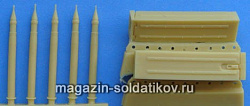 Аксессуары из смолы Снаряды и снарядные ящики для герм. 75 мм пушки PAK-40 (1/35) 5.45