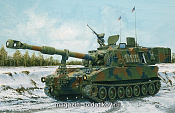 Сборная модель из пластика ИТ Танк M109A6 Paladin (1/35) Italeri - фото