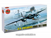 Сборная модель из пластика А Самолет MOSQUITO FBV (1/72) Airfix - фото