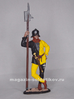 Миниатюра в росписи Швейцарский алебардщик, XV 1:32, Сибирский партизан (СП130) (СП130)