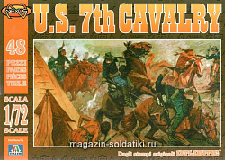 Солдатики из пластика АТЛ 003 Фигурки солдат U.S. 7th Cavalry (1/72) Nexus