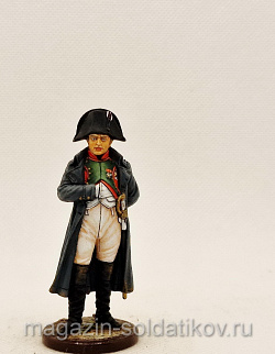 Миниатюра из олова Император Наполеон I Бонапарт. Франция, 1807-15 год, 54 мм, Студия Большой полк (ИЛ0442.12.03.54) (ИЛ0442.12.03.54)