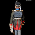 Сборная миниатюра из металла Обер-офицер лейб гвардии Семёновского полка 1812 г, 1:30, Оловянный парад