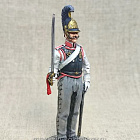 Миниатюра из олова Кирасир Новгородского полка, Россия 1812 г., 54 мм, Студия Большой полк (ИЛ2075.12.02.54) (ИЛ2075.12.02.54)