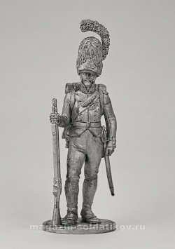 Миниатюра из олова Гренадер Ольденбургского пехотного полка. Дания, 1807-13 гг.,54 мм EK Castings