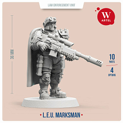 Сборные фигуры из смолы L.E.U. Marksman, 28 мм, Артель авторской миниатюры «W»