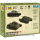 Сборная модель из пластика Советский легкий танк Т-70Б (1/100) Звезда