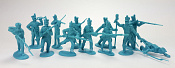 Солдатики из пластика Mexicans 2nd series 12 figures in 9 poses (light blue), 1:32 ClassicToySoldiers - фото