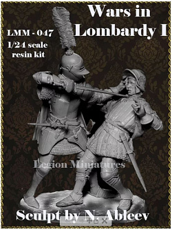 Сборная миниатюра из смолы Wars in Lombardy I, 75 мм, Legion Miniatures (LMM-047) (LMM-047 )