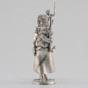 Сборная миниатюра из металла Сапёр, идущий, Франция, 28 мм, Аванпост - фото