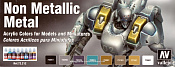 Набор красок 8шт: Non Metallic Metall Vallejo - фото