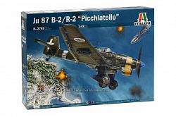 Сборная модель из пластика ИТ Самолет Ju-87 B-2/R-2 Picchiatello (1/48) Italeri