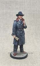 Миниатюра из олова Секретный агент спецслужб 1939-45 гг, 54 мм, Студия Большой полк - фото