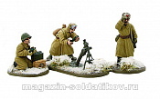 Soviet 82mm medium mortar team (Winter) 28 мм Warlord - фото