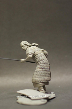 Сборная фигура из металла Hittle Warrior, 54 мм, Alive history miniatures